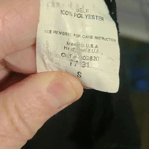 Lush Black Sheer VNeck Tunic Blouse - S - Picture 7 of 7